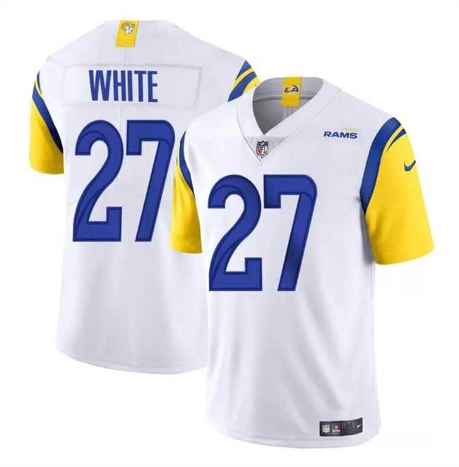 Men & Women & Youth Los Angeles Rams #27 TreDavious White White Vapor Untouchable Football Stitched Jersey->los angeles rams->NFL Jersey